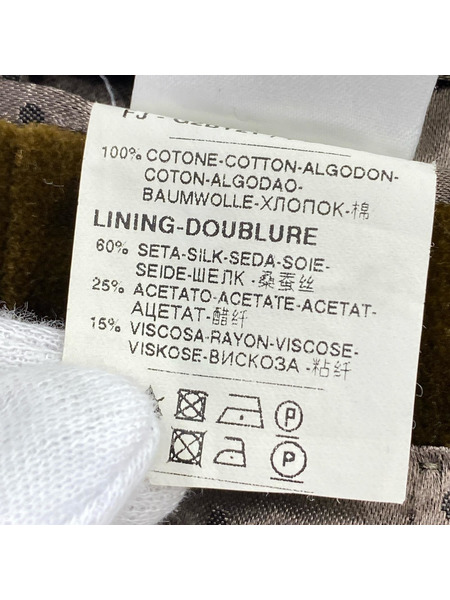 DOLCE&GABBANA  SICILIA ベロア テーラードジャケット 54 茶