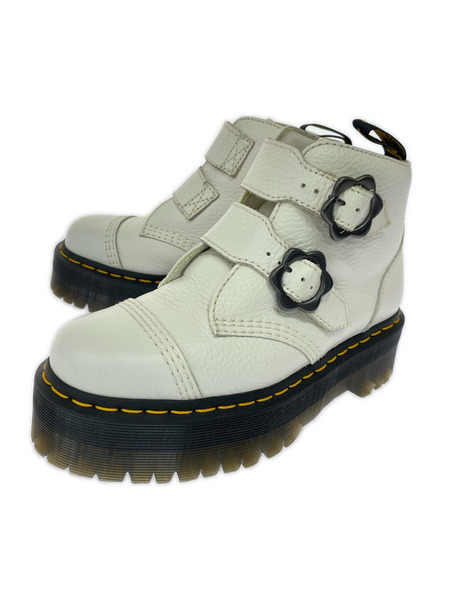 Dr.Martens ブーツ DEVON FLWR 24.0cm 白 27642100