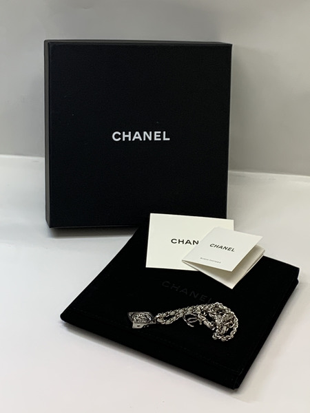 CHANEL ココマーク メタル×ラインストーン ネックレス 開封品 シャネル アクセサリー CCマーク ロゴマーク