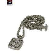 CHANEL ココマーク メタル×ラインストーン ネックレス 開封品 シャネル アクセサリー CCマーク ロゴマーク
