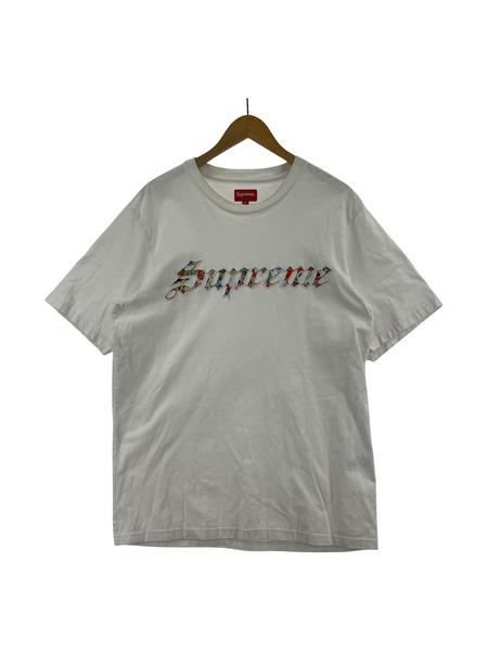 Supreme 半袖Tシャツ・カットソー 21SS Floral Applique 白  (M)