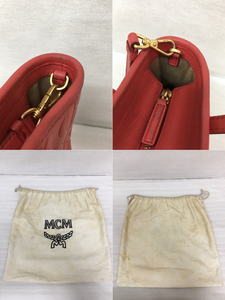 MCM 2WAY　ハンドバッグ　 赤