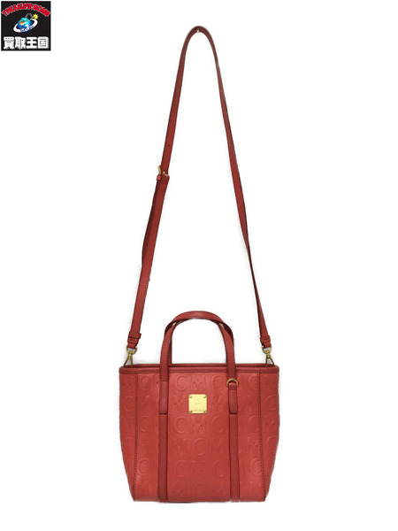 MCM 2WAY　ハンドバッグ　 赤