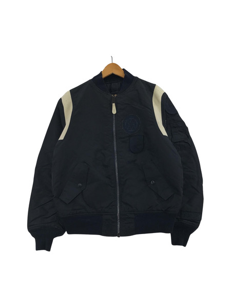 STUSSY ミリタリージャケット ×FragmentDesign×Alpha MA-1 (M) 紺[値下]
