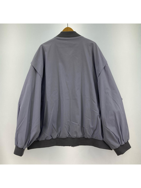 URU ジャケット OVERSIZED ZIP UP BLOUSON 2 PURPLE