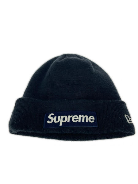 Supreme NEW ERA Box Logo Beanie 紺