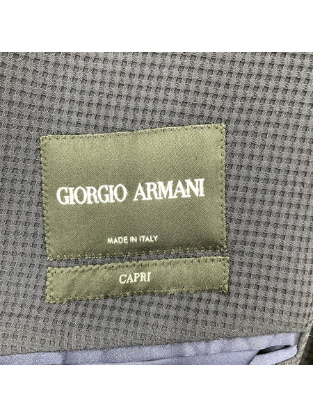 GIORGIO ARMANI テーラードジャケット・ブレザー 46 シアサッカー 紺