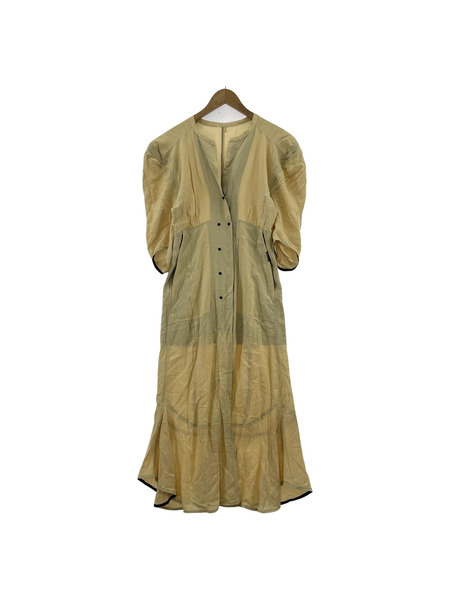 PHOTOCOPIEU シルク ロングシャツワンピース 36 アイボリー MOD 201AIN[値下]