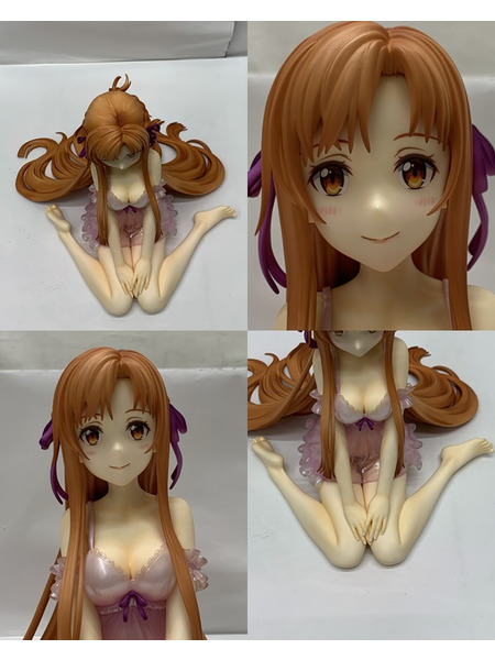 eStream SAO 1/4 アスナ ネグリジェVer 開封品 ダメージあり 特典付き ソードアート・オンライン