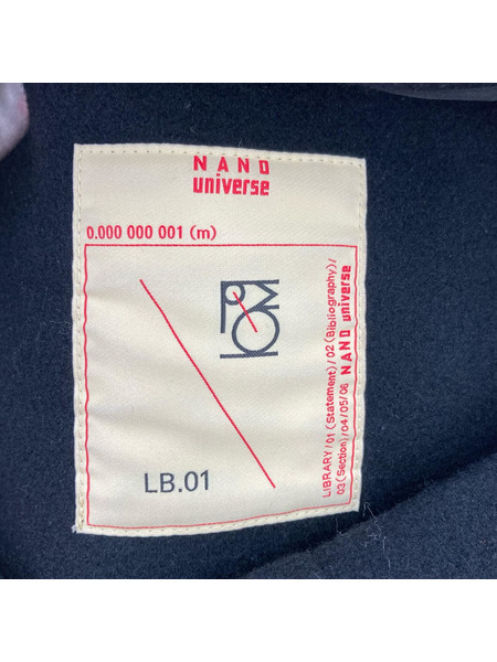 Nano Universe LB01 メルトンカーコート サイズL 黒