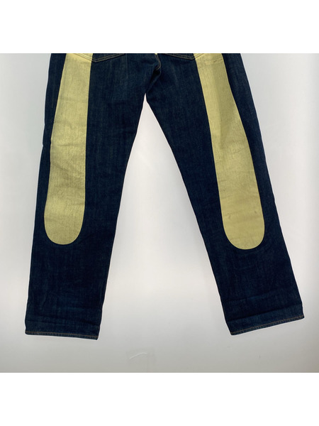 倫理観　美品！　evisu デニム　ブルー EVISU エヴィス 1507 No2 セカンドモデル デニム ジャケット