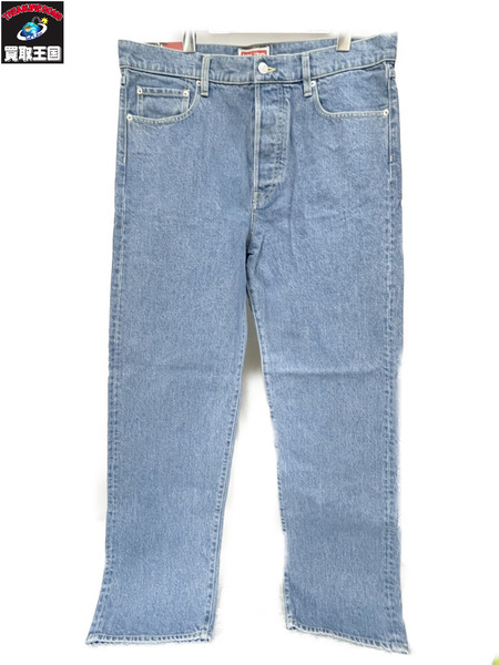 KENZO ロゴパッチ デニムパンツ 34 ブルー FC65DP3319FI 