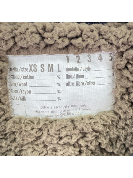 HOLLYWOOD RANCH MARKET ジャケット リバーシブルキルトボア ライナージャケット BLK