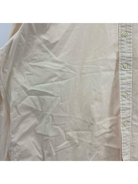 POLO RALPH LAUREN 長袖シャツ ピンクホワイト (XL)