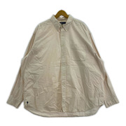 POLO RALPH LAUREN 長袖シャツ ピンクホワイト (XL)