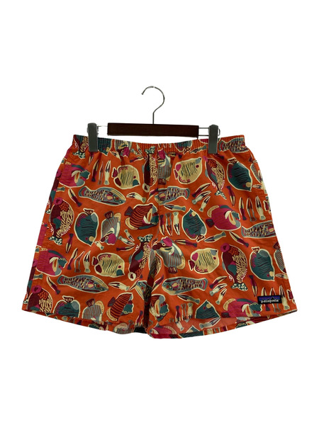 patagonia ショートパンツ BAGGIES SHORTS 総柄オレンジ