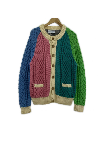 INVERALLAN カーディガン クレイジーパターン クールネック カーディガン[値下]