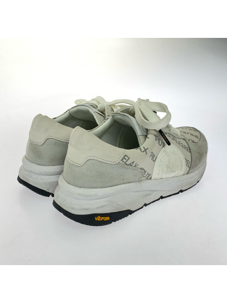 1piu1uguale3 RELAX スニーカー ロゴ総柄 白