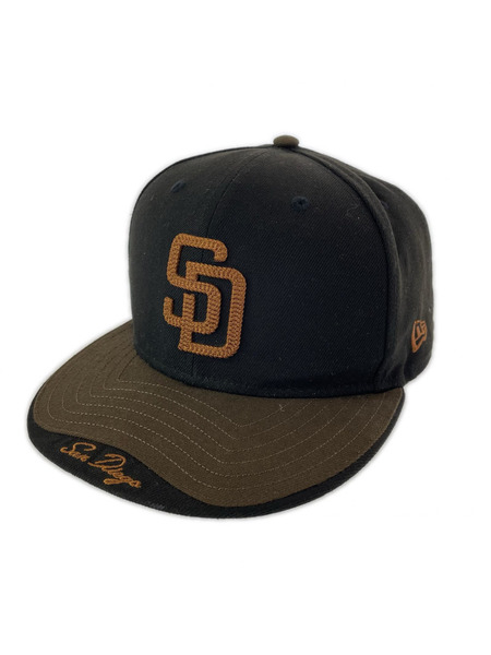NEW ERA キャップ サンディエゴパドレス バレンタインモデル ブラック/ブラウン