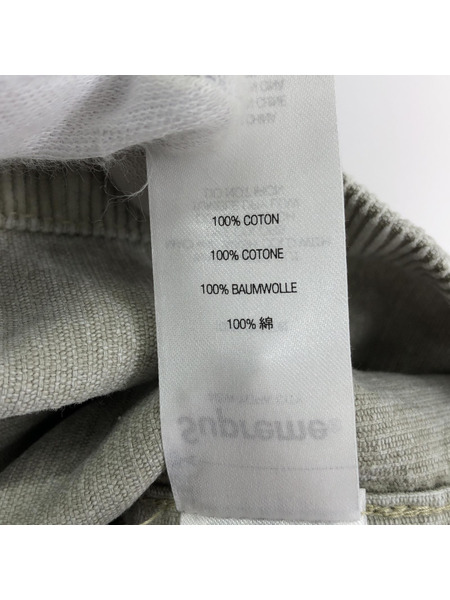 Supreme washed corduroy zip up shirt（L)