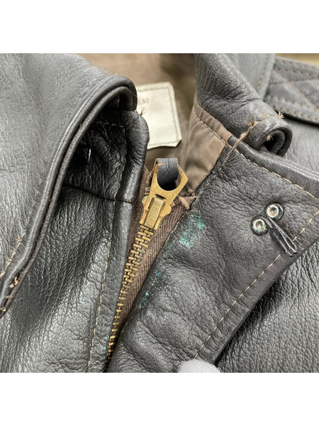 90s BRANED ORCHARD A-2 レザーフライトジャケット