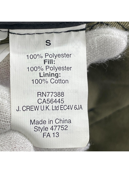 J.CREW ソノ他 キルティング 中綿ベスト 黒（S）