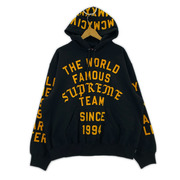 Supreme パーカー 23ss Team Flocked Hooded Sweatshirt M
