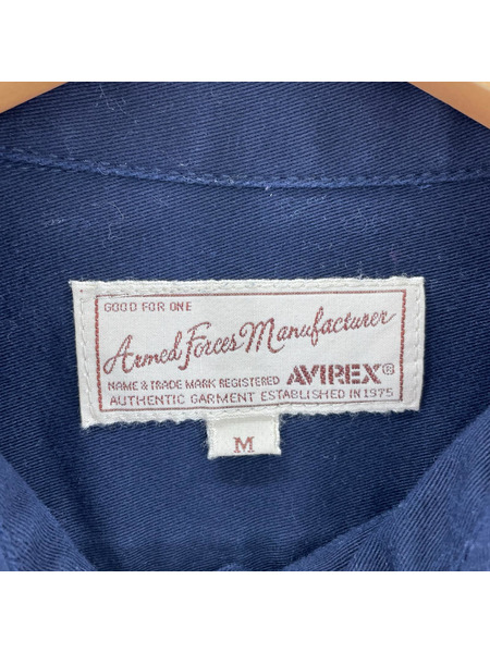 AVIREX 長袖シャツ USAF 70th ANNIVERSARY L/Sシャツ 紺(M)[値下]