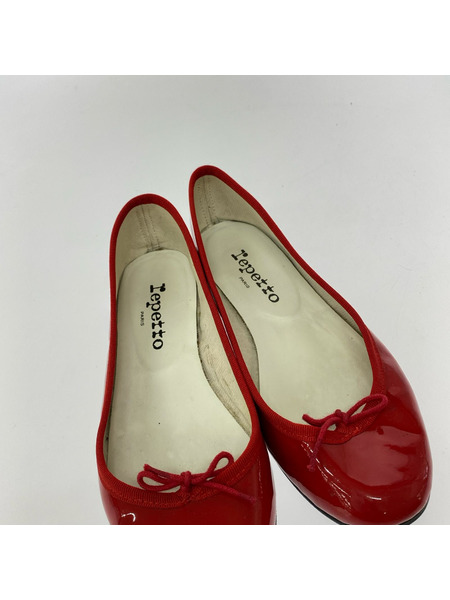 repetto パンプス・ヒール エナメル バレエシューズ 赤[値下]