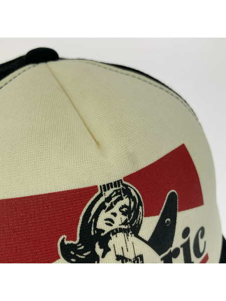 HYSTERIC GLAMOUR キャップ プリントキャップ/ブラック/ホワイト