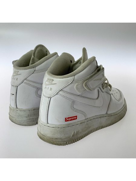 NIKE スニーカー Supreme Air Force 1 Mid 28.0 FZ8784-100 ホワイト