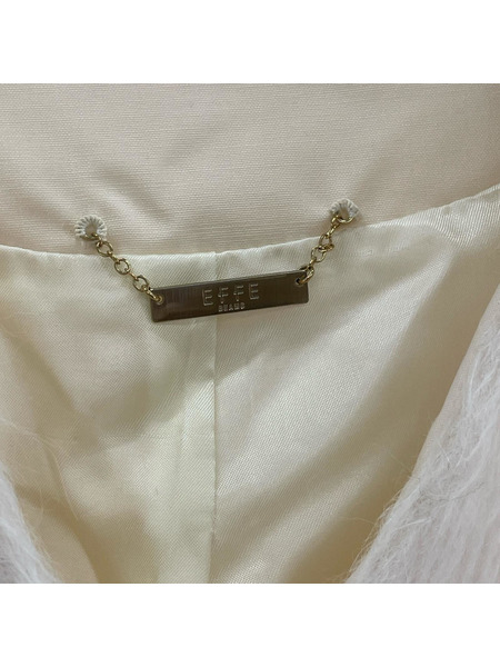 EFFE BEAMS アルパカ シャギー ノーカラーコー