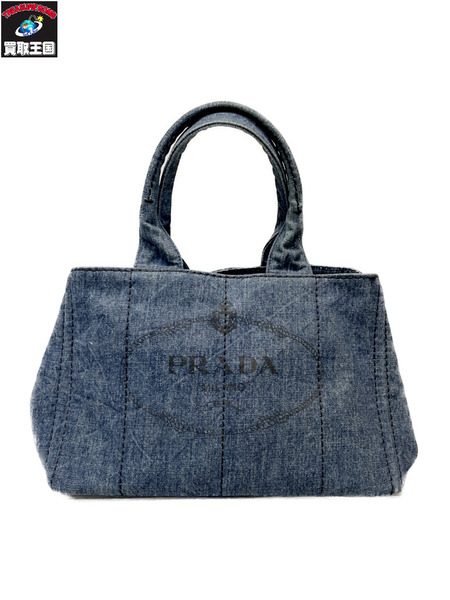 PRADA デニムカナパ ハンドバッグ[値下]