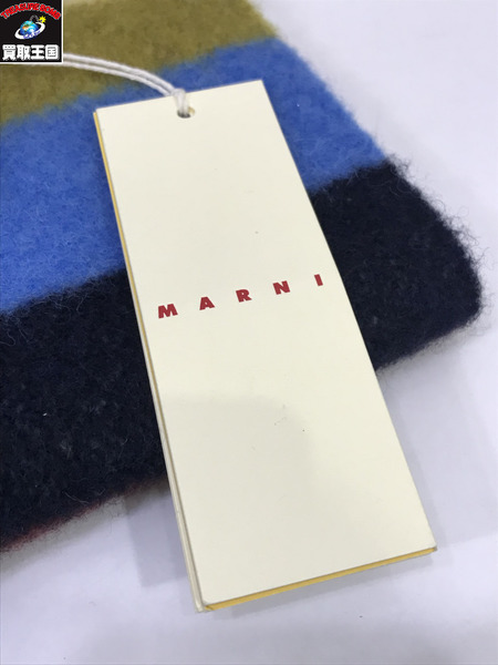 MARNI/Alpaca Strips Scarf/マルチカラー/マルニ/マフラー