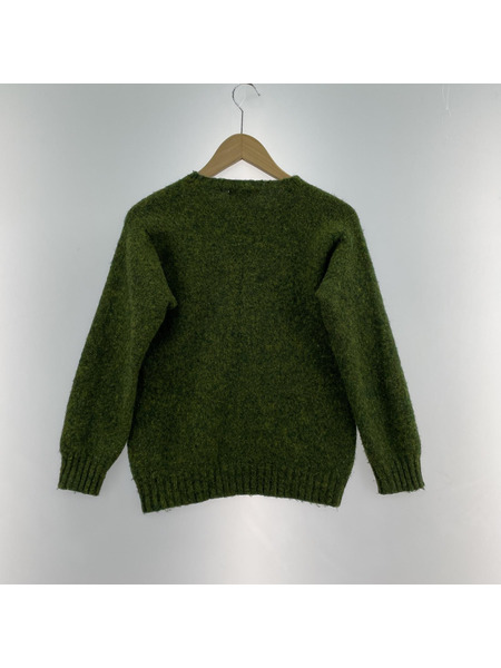 Peter Blance Shetland ニットセーター グリーン｜商品番号