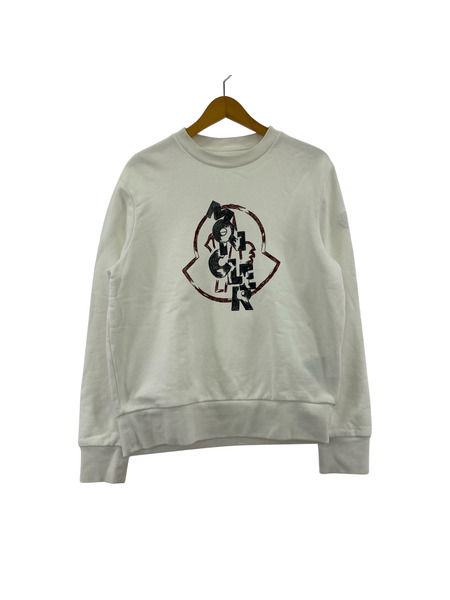 MONCLER スウェット・トレーナー ホワイト コットン S[値下]