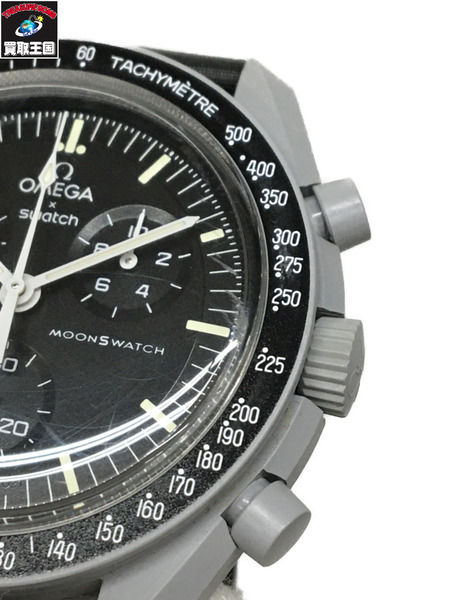 メンズQZ OMEGA×Swatch/ミッショントゥーザムーン/S033M100