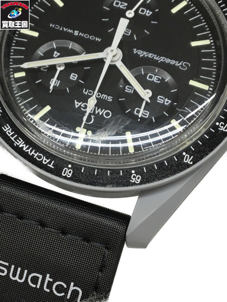 メンズQZ OMEGA×Swatch/ミッショントゥーザムーン/S033M100