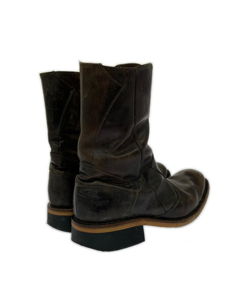 alfredoBANNISTER ブーツ サイドジップブーツ (43) 茶