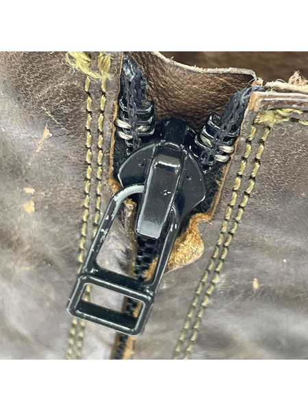 alfredoBANNISTER ブーツ サイドジップブーツ (43) 茶