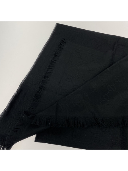 GUCCI GG柄フリンジ付キストール/BLK[値下]