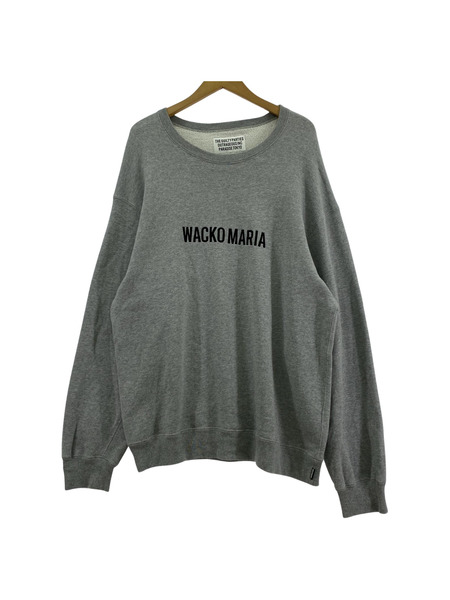 WACKO MARIA フロントロゴ スウェット グレー XL