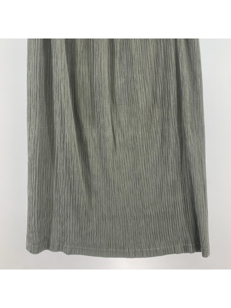 ISSEY MIYAKE ロングスカート WHITE LABEL  プリーツスカート(3) グレー