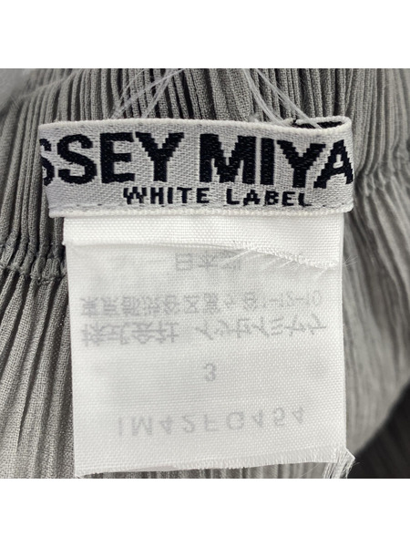 ISSEY MIYAKE ロングスカート WHITE LABEL  プリーツスカート(3) グレー