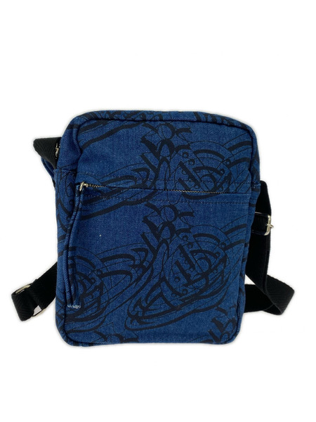 Vivienne Westwood ショルダーバッグ オーブ柄 デニムショルダーバッグ
