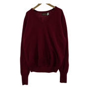 Eddie Bauer 80s-90s Vネックニット レッド