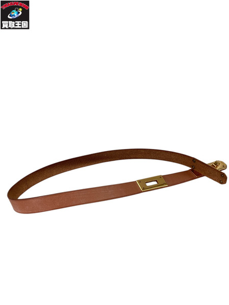 アクセサリー HERMES/ケリーブレス50/キャメル