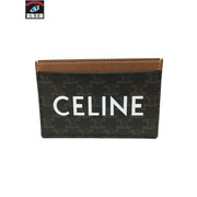 CELINE　マガダム柄 カードケース　イタリア製　茶