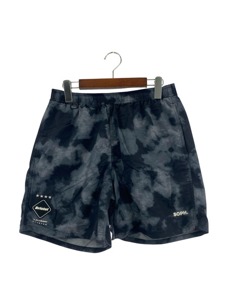 F.C.Real Bristol ショートパンツ 22SS タイダイ (S) BLK[値下]