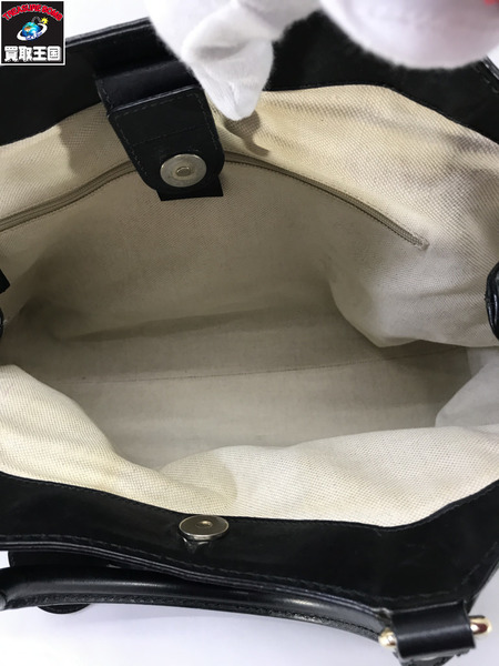 GUCCI ハンドバッグ GGキャンバス黒 スーキー